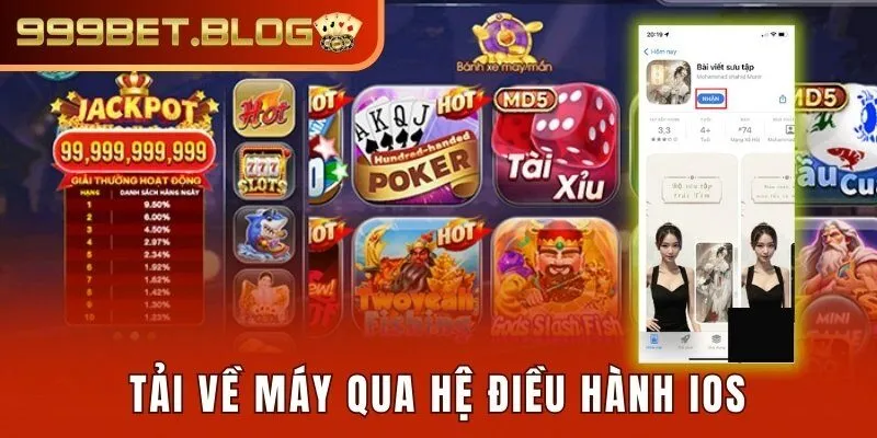Tải về máy qua hệ điều hành iOS