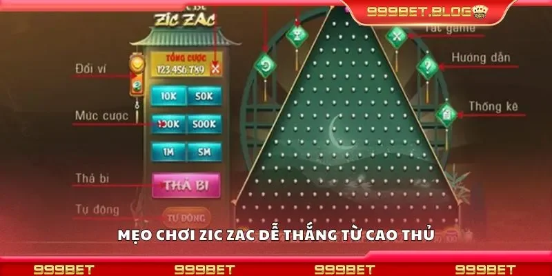 Mẹo chơi zic zac dễ thắng từ cao thủ